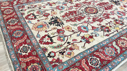 Transitional Heriz 5'11"x9'1" Area Rug