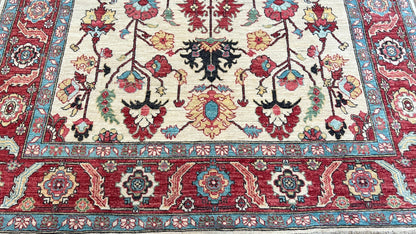 Transitional Heriz 5'11"x9'1" Area Rug