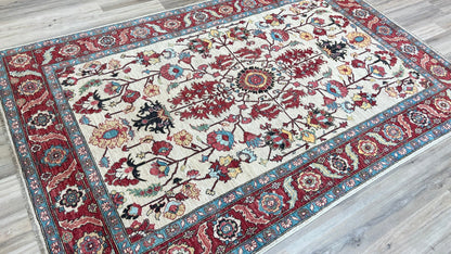 Transitional Heriz 5'11"x9'1" Area Rug