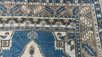 Turkish Vintage 4'4"x7'2" Area Rug