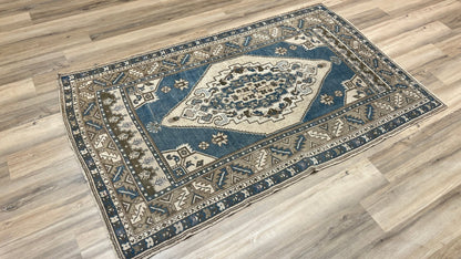 Turkish Vintage 4'4"x7'2" Area Rug