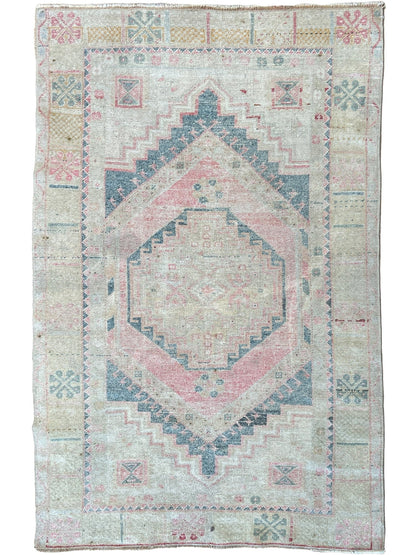 Turkish Vintage 3'6"x5'7" Area Rug