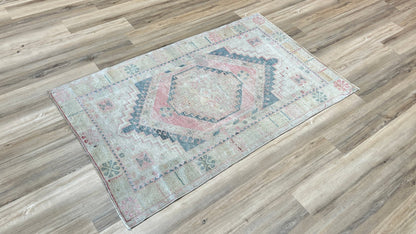 Turkish Vintage 3'6"x5'7" Area Rug