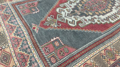 Turkish Vintage 4'2"x7'6" Area Rug