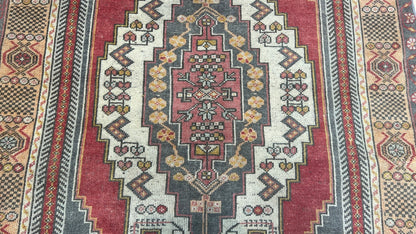 Turkish Vintage 4'2"x7'6" Area Rug