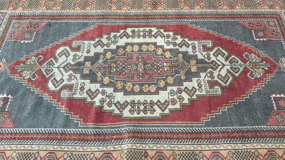 Turkish Vintage 4'2"x7'6" Area Rug