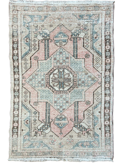 Turkish Vintage 4'2"x6'3" Area Rug