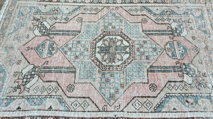 Turkish Vintage 4'2"x6'3" Area Rug