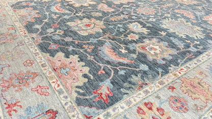 Floral Oushak 10'x13'10" Area Rug