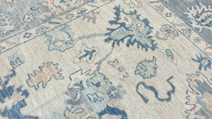 Floral Oushak 8'2"x9'11" Area Rug