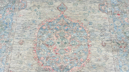 Geometric Oushak 3'10" x 5'7" Area Rug