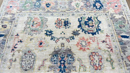 Floral Oushak 3'11" x 5'11" Area Rug