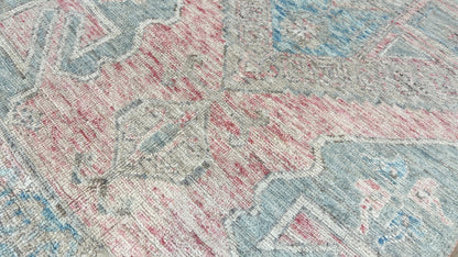 Geometric Oushak Runner 2'7" x 9'11" Area Rug