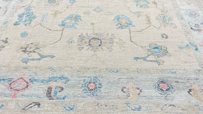 Floral Oushak 8'3" x 9'9" Area Rug