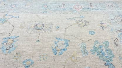 Floral Oushak 8'3" x 9'9" Area Rug