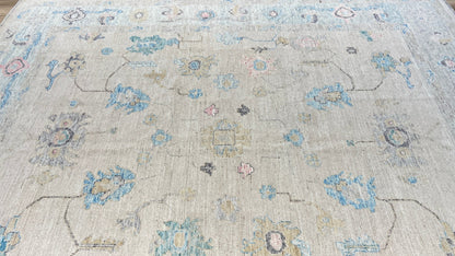 Floral Oushak 8'3" x 9'9" Area Rug