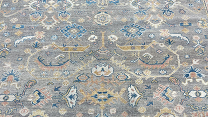 Vintage Look Oushak 9'11"x13'10" Area Rug