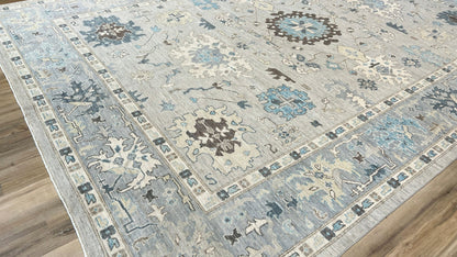 Floral Oushak 9'10"x13'11" Area Rug