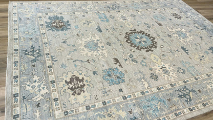 Floral Oushak 9'10"x13'11" Area Rug