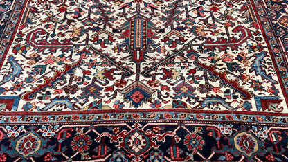 Antique Heriz 7'6"x10'1" Area Rug