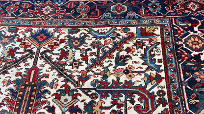 Antique Heriz 7'6"x10'1" Area Rug