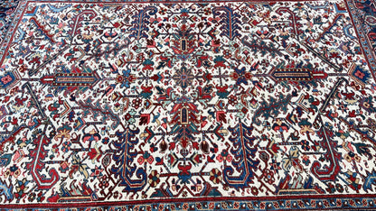 Antique Heriz 7'6"x10'1" Area Rug