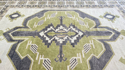 Turkish Oushak 12'x15'8" Area Rug