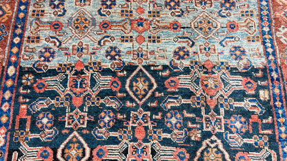 Antique Persian Bijar 4'9"x7'8" Area Rug