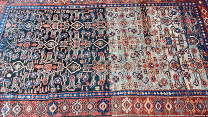 Antique Persian Bijar 4'9"x7'8" Area Rug