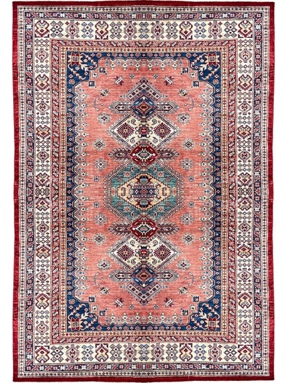 Geometric Kazak 6'x8'8" - Wooden Looms Rug Gallery