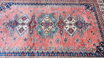 Geometric Kazak 6'x8'8" - Wooden Looms Rug Gallery