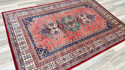 Geometric Kazak 6'x8'8" - Wooden Looms Rug Gallery