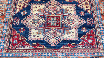 Geometric Kazak 5'10"x9'1" - Wooden Looms Rug Gallery