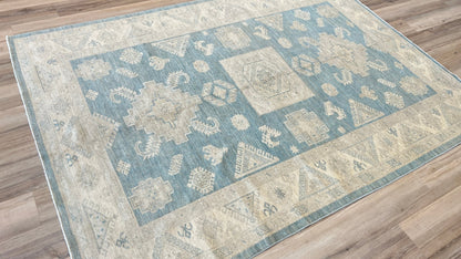 Geometric Kazak 6'2"x8'7" - Wooden Looms Rug Gallery