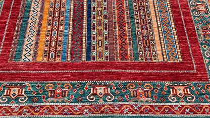 Geometric Kazak 5'7"x8'