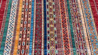 Geometric Kazak 5'7"x8'