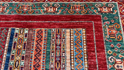 Geometric Kazak 5'7"x8'