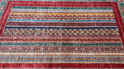 Geometric Kazak 5'7"x8'