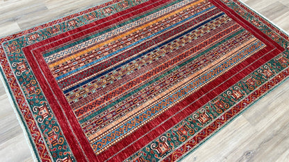 Geometric Kazak 5'7"x8'