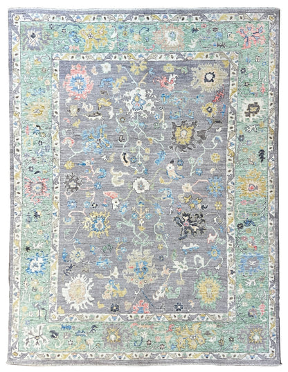 Floral Oushak 8'9"x11'9" - Wooden Looms Rug Gallery
