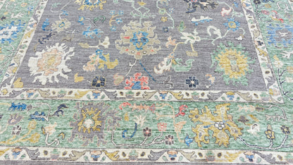 Floral Oushak 8'9"x11'9" - Wooden Looms Rug Gallery