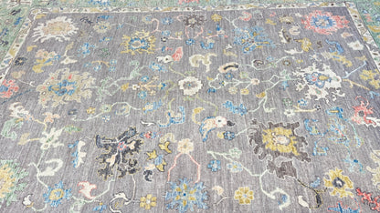 Floral Oushak 8'9"x11'9" - Wooden Looms Rug Gallery