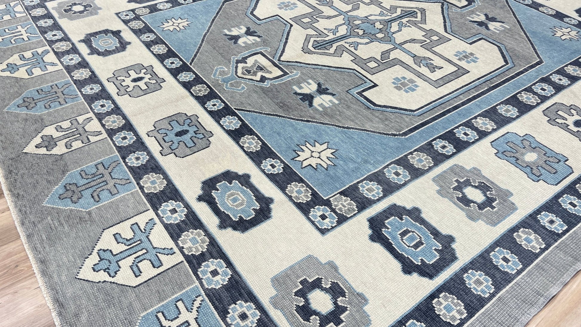 Turkish Oushak 9'5"x12'1" - Wooden Looms Rug Gallery