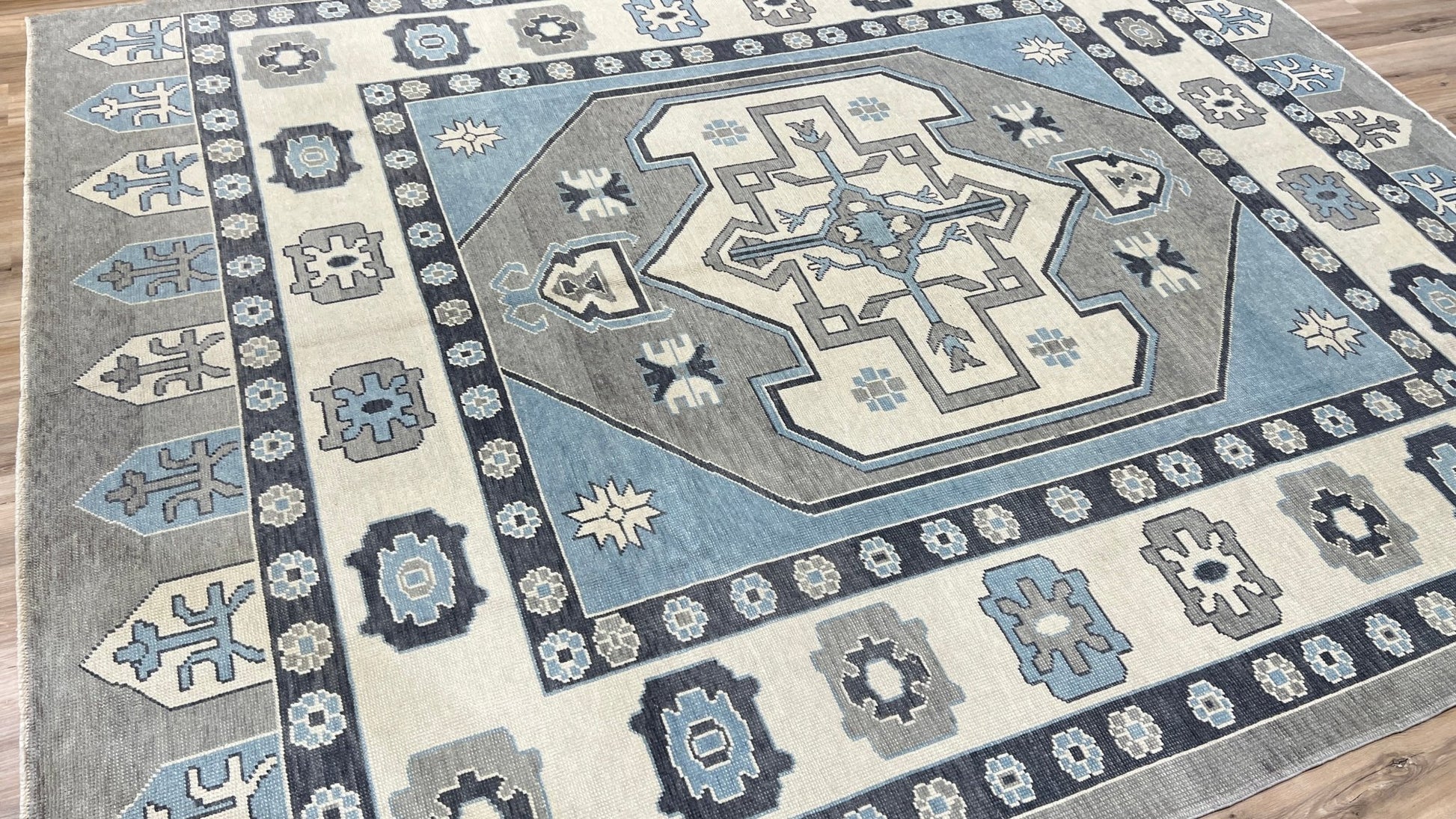 Turkish Oushak 9'5"x12'1" - Wooden Looms Rug Gallery