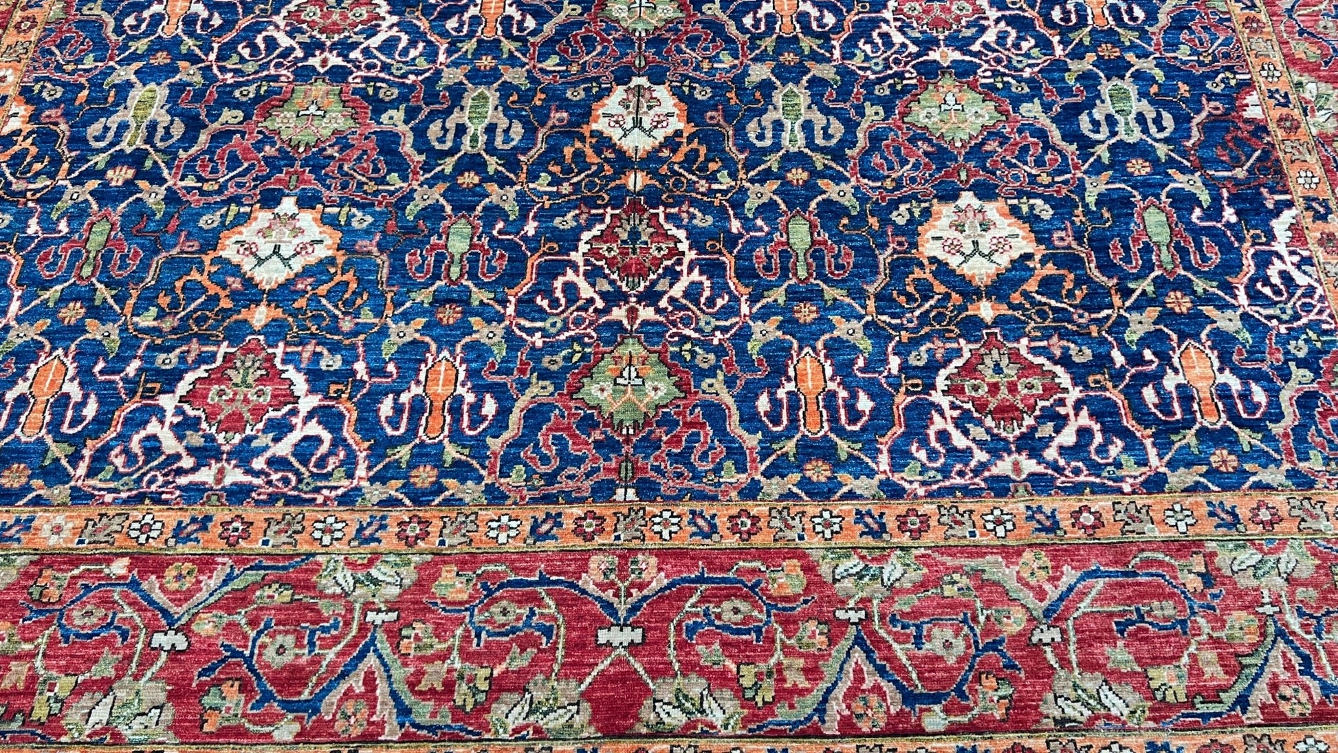 Traditional Oushak 9'2"x12'1" - Wooden Looms Rug Gallery