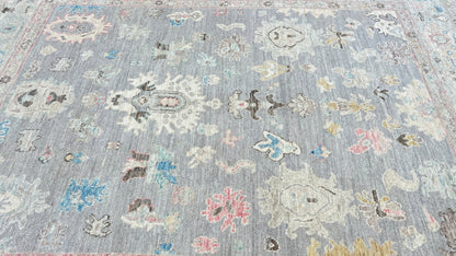 Floral Oushak 7'11"x9'11" Area Rug