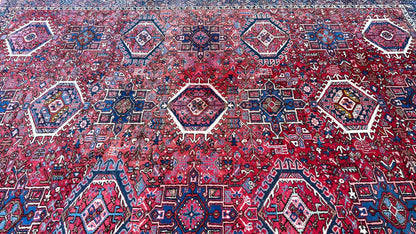 Antique Karajeh 9'x12'5" Area Rug