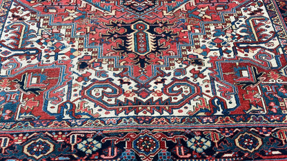 Antique Heriz 7'7"x10' Area Rug