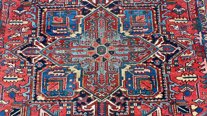 Antique Heriz 7'7"x10' Area Rug