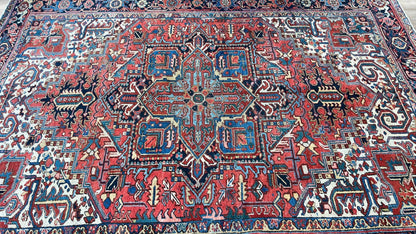Antique Heriz 7'7"x10' Area Rug